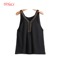 Summer Women Bradde Chain Vest Fashion Top